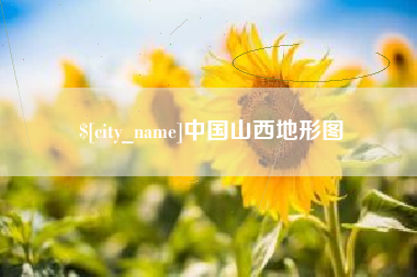 利津中国山西地形图