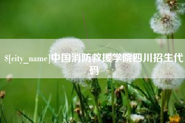 利津中国消防救援学院四川招生代码