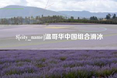 利津温哥华中国组合滑冰