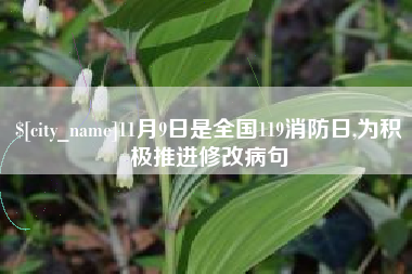 利津11月9日是全国119消防日,为积极推进修改病句