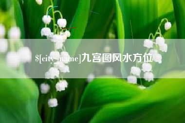 利津九宫图风水方位