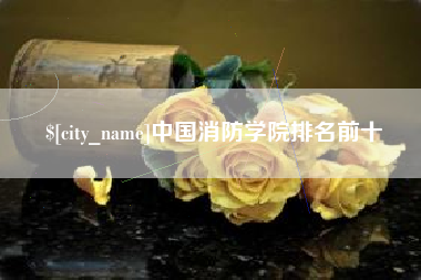 利津中国消防学院排名前十