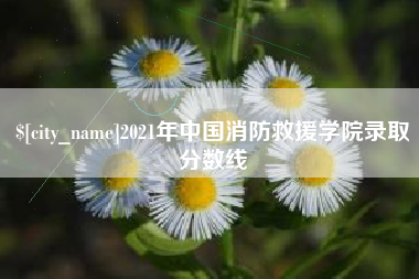 利津2021年中国消防救援学院录取分数线