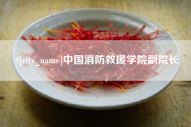 利津中国消防救援学院副院长