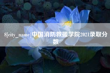 利津中国消防救援学院2021录取分数