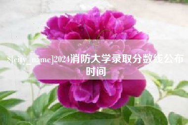 利津2024消防大学录取分数线公布时间