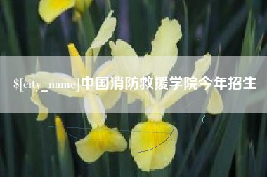 利津中国消防救援学院今年招生