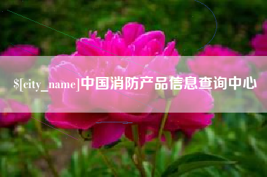 利津中国消防产品信息查询中心