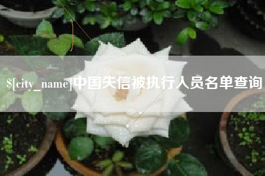 利津中国失信被执行人员名单查询