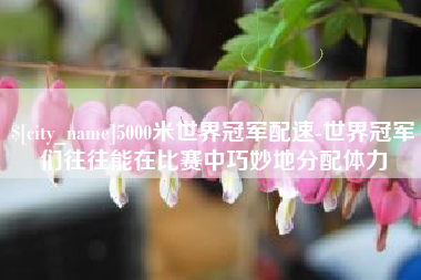 利津5000米世界冠军配速-世界冠军们往往能在比赛中巧妙地分配体力
