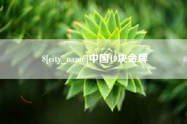 利津中国19块金牌