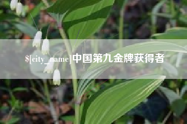 利津中国第九金牌获得者