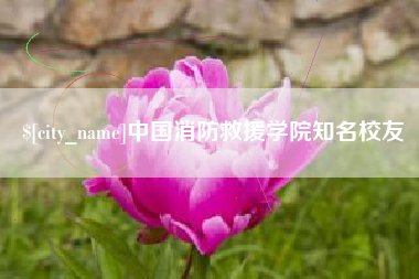 利津中国消防救援学院知名校友