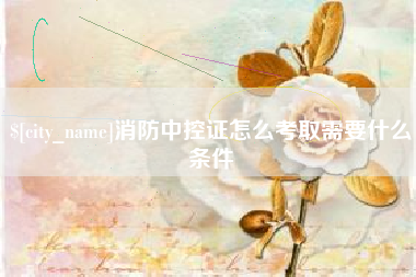 利津消防中控证怎么考取需要什么条件