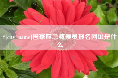 利津国家应急救援员报名网址是什么