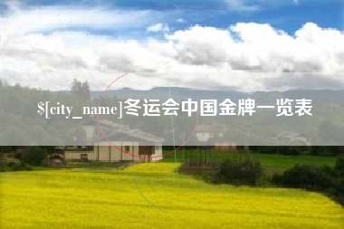 利津冬运会中国金牌一览表