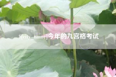 利津今年的九宫格考试