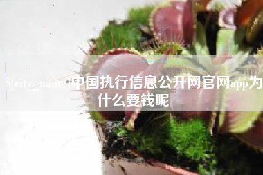利津中国执行信息公开网官网app为什么要钱呢