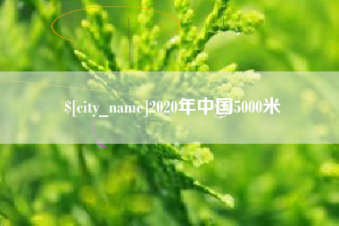 利津2020年中国5000米
