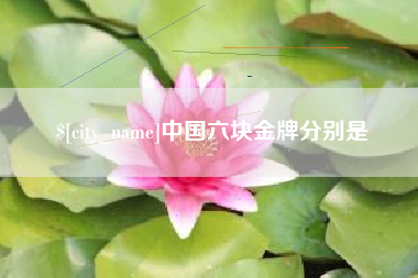利津中国六块金牌分别是