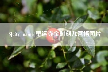 利津奥运夺金时刻九宫格图片